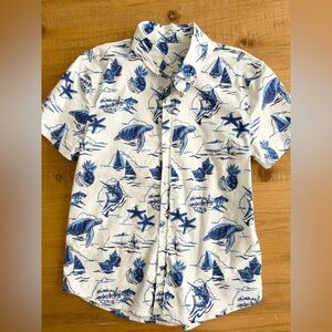 Vineyard Vines Blue and White Kids Nautical Shirt